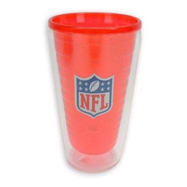 Imagem de Copo Cerveja NFL Vermelho 450 ML Parede Dupla - Marca NFL