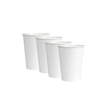 Imagem de Copo De Papel Biodegradável 200Ml Branco 50 Un Kit 4