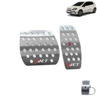 Imagem de Pedaleira Automático Fiat Punto T-Jet 2013 A 2017 Inox Prata
