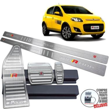 Imagem de Pedaleira Automático Soleira Descanso Prata Palio Sporting