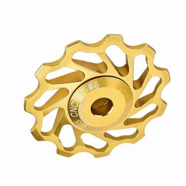 Imagem de Xixian Rolo Guia de Bicicleta Cerâmica de Liga de Alumínio, Roda de Jóquei de Bicicleta de Montanha Resistente para Parafusos de 4/5/6 Mm, Adequados para a Maioria das Bicicletas, (11t)