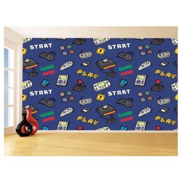 Imagem de Papel De Parede 3D Infantil Controle Game Jogo 3,5M Azs206