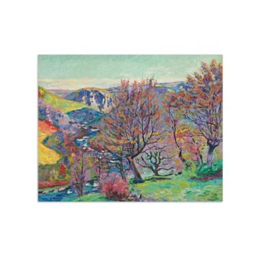 Imagem de Armand Guillaumin Famoso Arte de Parede Pôster-Impressões em Tela para sala de estar-Reprodução pinturas(Vale Creuse) 60x80cm Sem Moldura