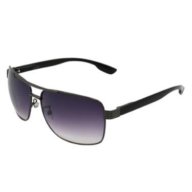 Imagem de Óculos de Sol Aviador Clássico Premium Original Retrô Metal UV400 Unisex Feminino Masculino - Modelo Toronto - Cacife Brand (Preto Degradê)