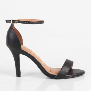 Imagem de Sandália Salto Fino Vizzano 6249452Pel Jeans, Preto, Pelica, 15745, 37