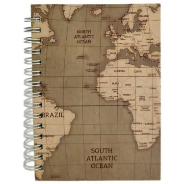 Imagem de Caderneta Minicaderno 14 cm Pop Mapa Antigo 80 Folhas - Culturama