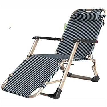 Imagem de Espreguiçadeira de jardim, cadeira dobrável, leve e portátil, cadeira de praia ao ar livre