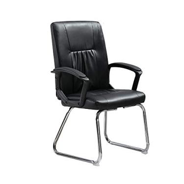 Imagem de UISLA Computador encosto alto computador pés arqueados equipe de conferência escritório apoio de braço fixo mesas de computador ergonômicas e s para escritório de estudo