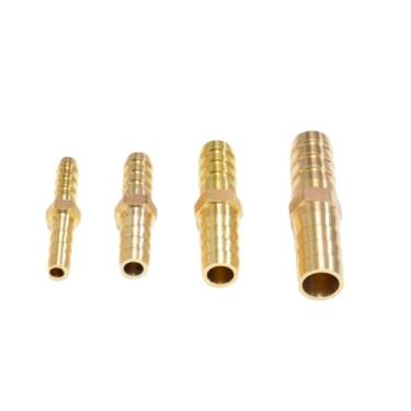 Imagem de 1 peça Adaptador de conector de acoplador farpado de cobre para mangueira reta de latão igual a gás farpado 4 mm 6 mm 8 mm 10 mm 12 mm 14 mm 19 mm (5 mm-5 mm Barb)