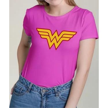 Imagem de Camisa Camiseta Adulto Masculina Feminina Algodão Mulher Maravilha Her