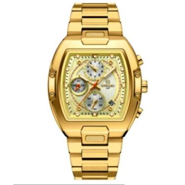 Imagem de Relógio masculino multifuncional grande mostrador luminoso à prova d'á