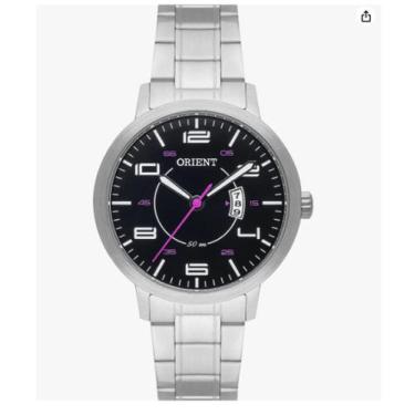 Imagem de 1865653 Relógio Orient Feminino Prateado Com Rosa Elegante Fbss1160