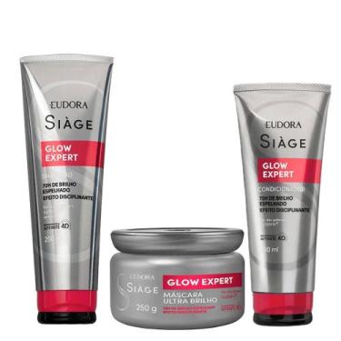 Imagem de Eudora Siàge Glow Expert Kit - Shampoo + Condicionador + Máscara, Kit