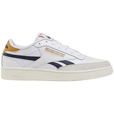 Imagem de Reebok Tênis feminino Club C Revenge, Branco/vetor azul marinho/ouro retrô, 36