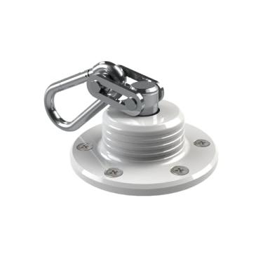 Imagem de Suporte Gancho Giratório Teto Para Cadeira De Balanço Branco