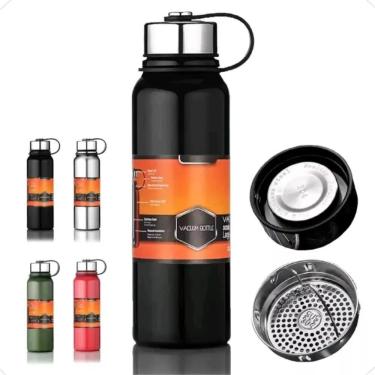 Imagem de Garrafa Térmica Aço Inox A Vacuum Bottle Água Suco 1100Ml