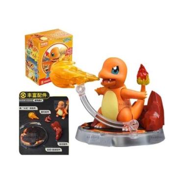 Imagem de Brinquedos De Blocos De Montar Pokémon Figuras Pikachu Riolu Charizard