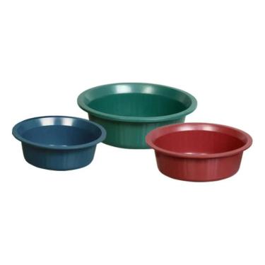 Imagem de 2X Conj Bacias Plastica Pequenas Pmg ,1,3 2,6 E 4 Litros Cor