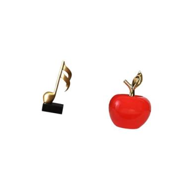 Imagem de Fenteer Escultura Criativa de Nota Musical em Resina E Cerâmica, Peça Central para Mesa, Lareira, Café, Escritório Ou Como Presente de Boas-vindas Ou de Natal