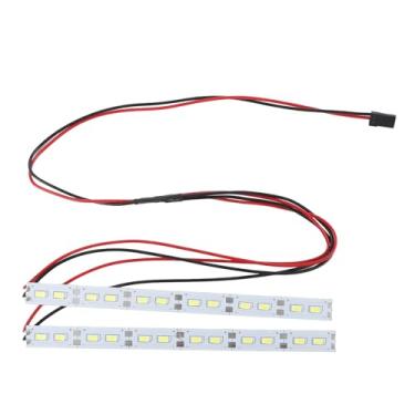 Imagem de RiToEasysports Barra Clara Conduzida, Barra Clara Decorativa do Chassi Liga de Alumínio 24 Leds para 1/10 1/8 Escala Rc Modelo Carro (WHITE)