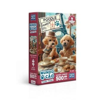 Imagem de Quebra cabeça de 500 peças nano Poodle França - Mundo cão - Toyster