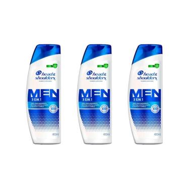 Imagem de Shampoo Head & Shoulders 400Ml Men 3 Em 1-Kit C/3Un