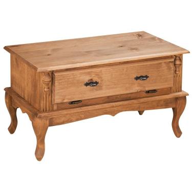 Imagem de Mesa de Centro Antique Com 02 Gavetas Basculantes 1006 Garapa Verniz