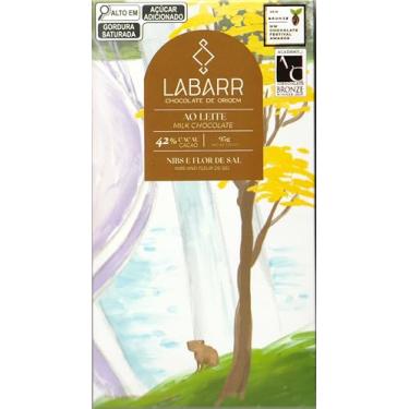 Imagem de Labarr Chocolate de Origem 42% cacau Nibs com flor de sal 95g