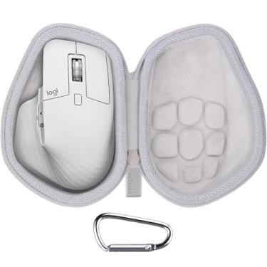 Imagem de co2CREA Capa rígida de substituição para Logitech MX Master 4 / MX Master 3 / Master 3S Advanced Mouse sem fio (capa cinza média)