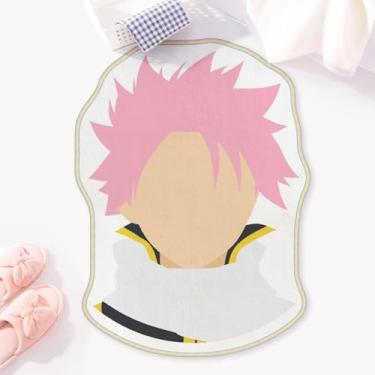 Imagem de Allenjoy 58,2 cm x 79,5 cm Tapete de banheiro estilo herói anime rosa tapete de banho antiderrapante lavável