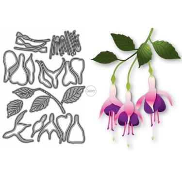 Imagem de DzIxY Patchwork Lanterna de pendurar flores matrizes de corte de metal para fazer cartões, conjunto de recortes de papel, estêncil, suprimentos, modelos de máquina