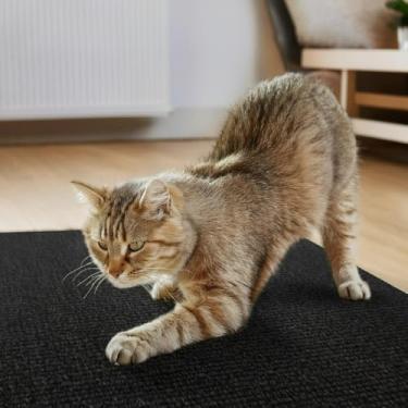 Imagem de Arranhador para gatos — Adesivo, almofada protetora para sofás e camas(PRETO,120X50cm)