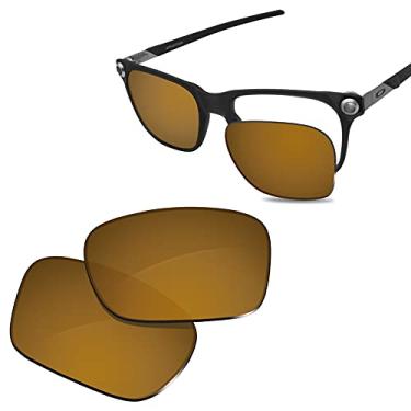 Imagem de Glintbay Lentes de óculos de sol de substituição 100% precisas para Oakley Apparition OO9450 - Espelho dourado bronze polarizado