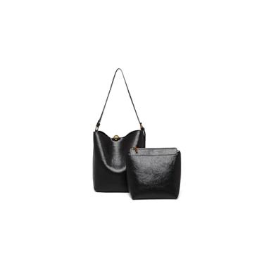 Imagem de Bolsa feminina, bolsa de mão de couro sintético e bolsas médias Hobo Bolsa de ombro de designer, Preto, Small, Bolsa quadrada pequena transversal