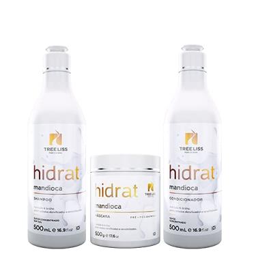 Imagem de Kit Mandioca (Shampoo + Máscara + Condicionador) Para Cabelos Danificados - Tree Liss