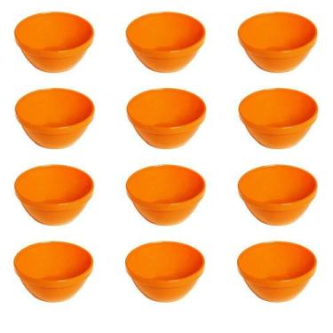 Imagem de Conjunto De Sopeira Cheff Vemplast P 250Ml 12 Peças Laranja