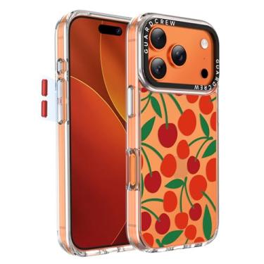 Imagem de GuardCrew Capa para iPhone 17 Pro, [proteção contra quedas de grau militar de 3,5 m à prova de colisão] [antiamarelamento e anti-descasca] Capa de telefone fina transparente à prova de choque TPU para