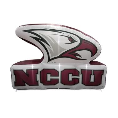 Imagem de FANMATS Mascote inflável HBCU NC Central Eagles - Display inflável autoinflável, soprador e cordões embutidos, logotipo oficial da equipe - mostre seu espírito durante todo o ano