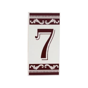 Imagem de Número De Casa Em Cerâmica Esmaltada Turquia (NUMERO 7)