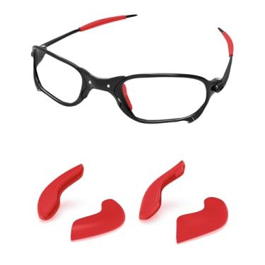 Imagem de PapaViva Almofadas de nariz de substituição para óculos de sol Oakley Juliet/X Metal XX/X Squared OO6011 - Vermelho