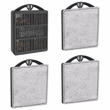 Imagem de GOZILLA Cartuchos de filtro de aquário, conjunto de acessórios de filtros de aquário, substituição de filtro de tanque de tartaruga inclui 3 cartuchos de filtro e 1 caixa de filtro. Adequado apenas