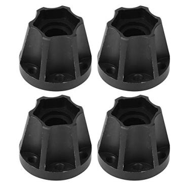 Imagem de Ainoli 4pcs RC Car Wheel Hex Hubs Adaptador de roda preto adequado para SCX10 1/10 RC Crawler 1.9 polegadas 2.2 polegadas Roda (20mm)
