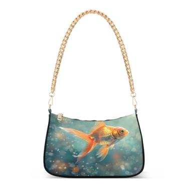 Imagem de CEBUGI Bolsas transversais femininas bolsa de ombro fofas bolsas de mão douradas elegante bolsa clutch com alça de corrente