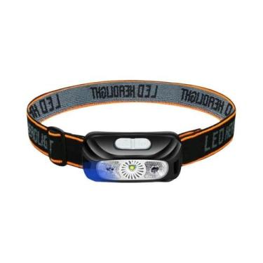 Imagem de Lanterna De Cabeça Mini Sensor Recarregável USB COB LED Para Pesca E C