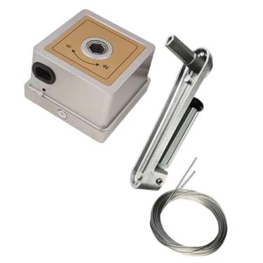 Imagem de MotiveTech Cabideiro manual com manivela, acessório de fácil instalação, multifuncional, em liga de alumínio.