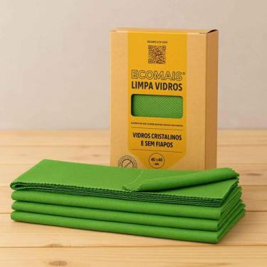 Imagem de Conjunto 3x Pano Mágico Ákora Ecomais Limpa Vidros Sem Fiapos