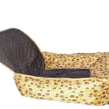 Imagem de Protetor de Banco Veicular Toddy Pequeno 60cm x 55cm Estampado (Patinha Marrom)