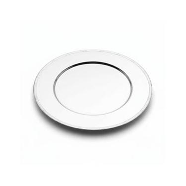 Imagem de Sousplat em Prata Silverlux Croise 32cm, Luxo e Design Croise para Mesa Posta