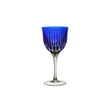 Imagem de Taça para vinho tinto em cristal Strauss Overlay 225.102.150 370ml azul escuro