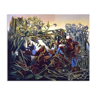 Imagem de Zeichn8u Pôster Max Ernst Nature at Dawn Reproduções de pinturas famosas Surrealismo Tela de arte de parede Max Ernst para presentes de sala de estar 80 x 60 cm (32 x 24 polegadas) sem moldura